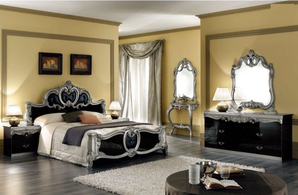 mirrored glass bedroom furniture