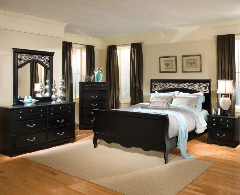 refinishing bedroom black furniture