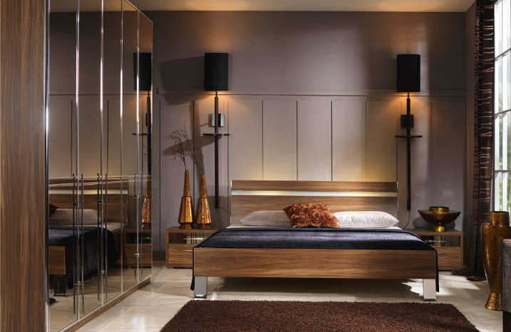 bronze mirrored bedroom furniture