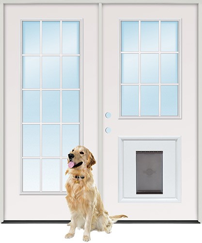 TOP 20 custom and classic French doors with dog door | Home Design Ideas