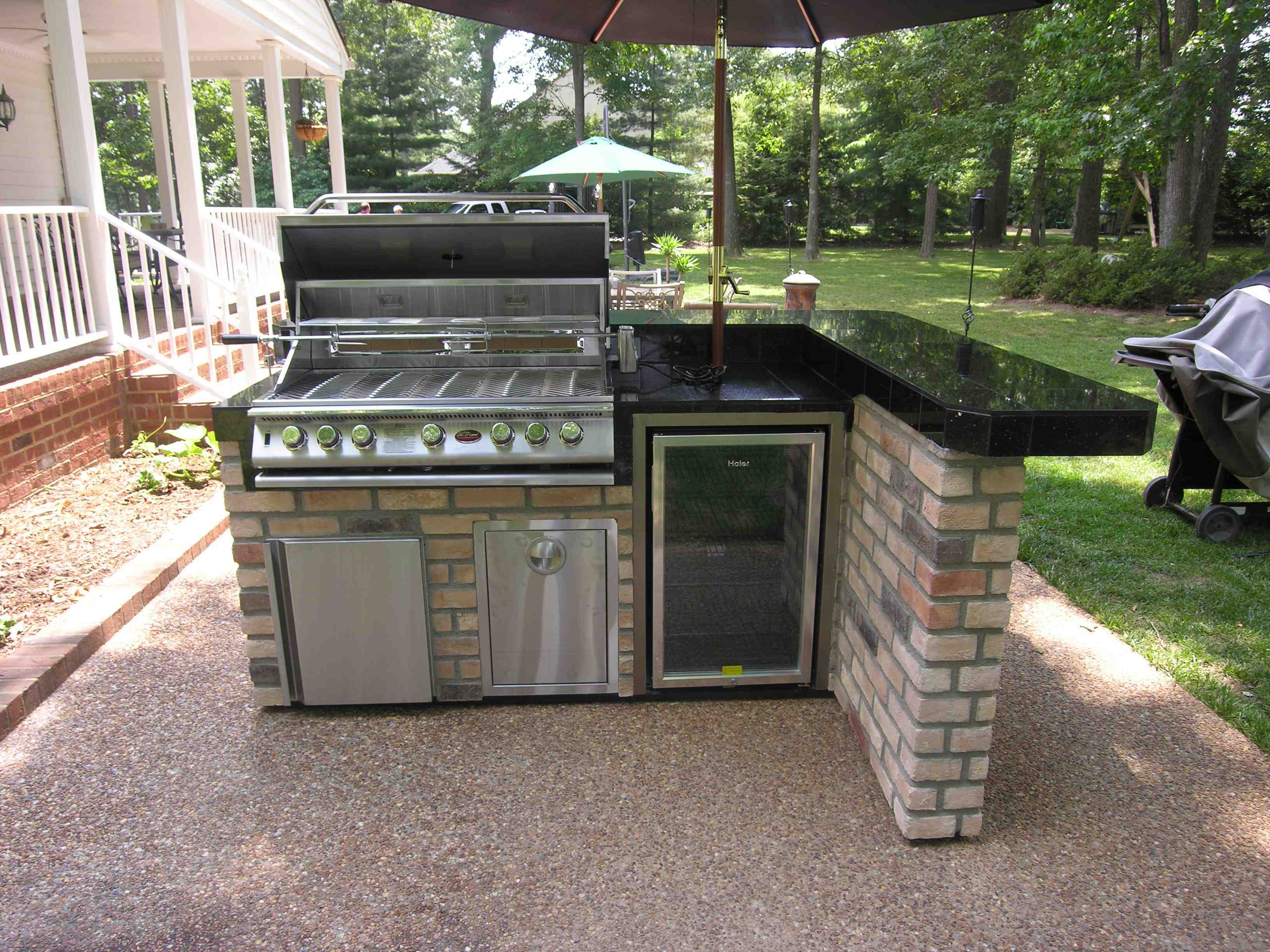 outdoor grill kitchen design