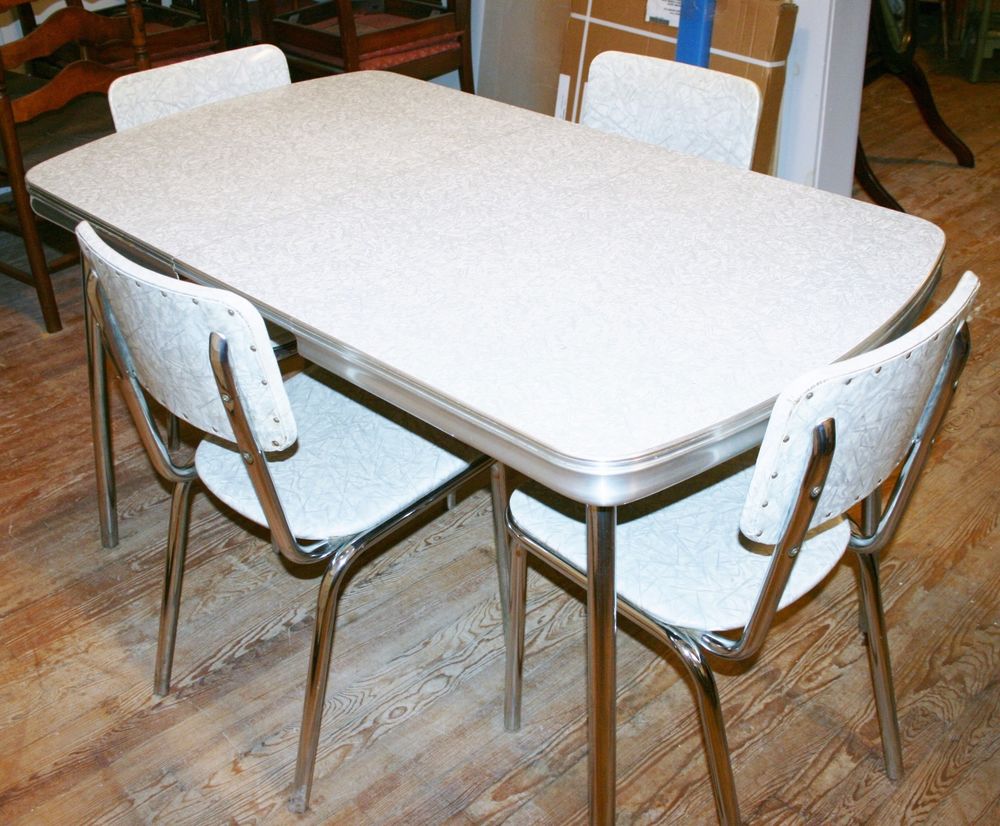 1950's retro kitchen table and six chair for sale