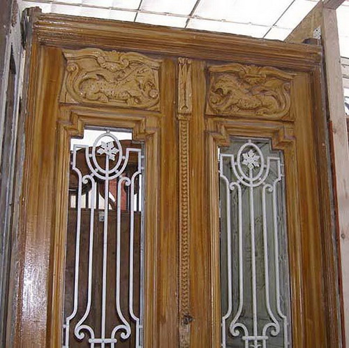 Antique french double doors