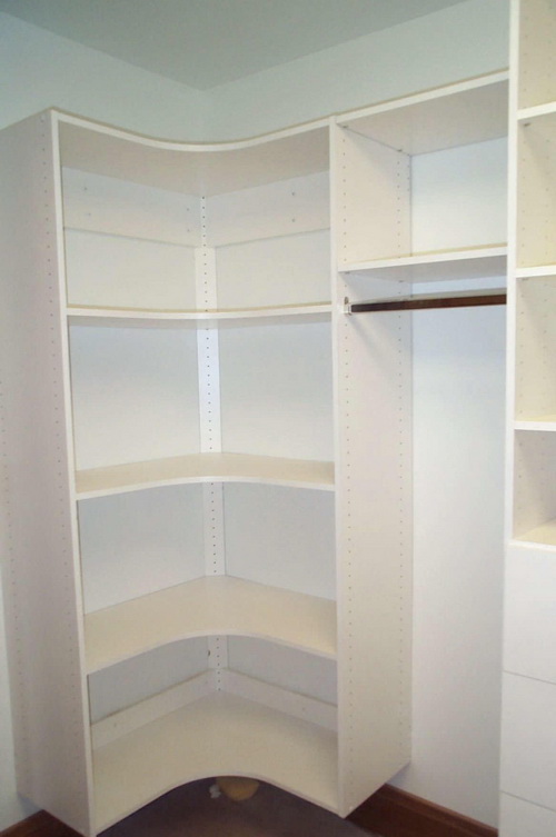 Small walk in closet design layout