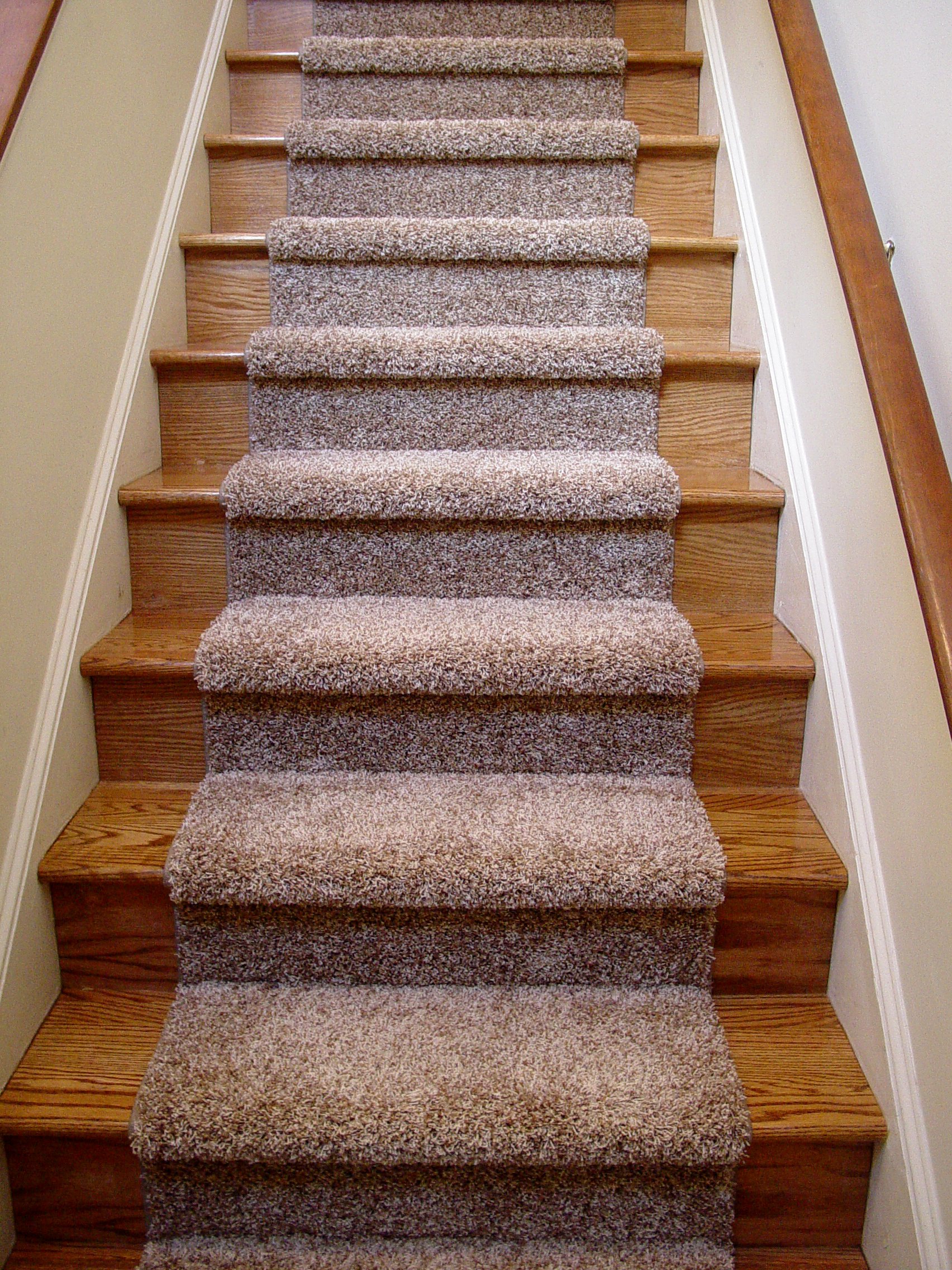 Carpet runner for stairs over carpet - 20 reasons to buy - house-ideas.org