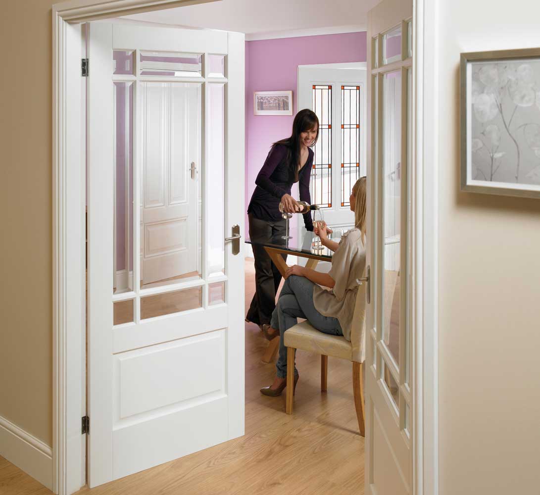 French doors interior frosted glass - an ideal material ...