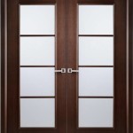 French doors interior frosted glass – an ideal material for use in any wardrobe door style