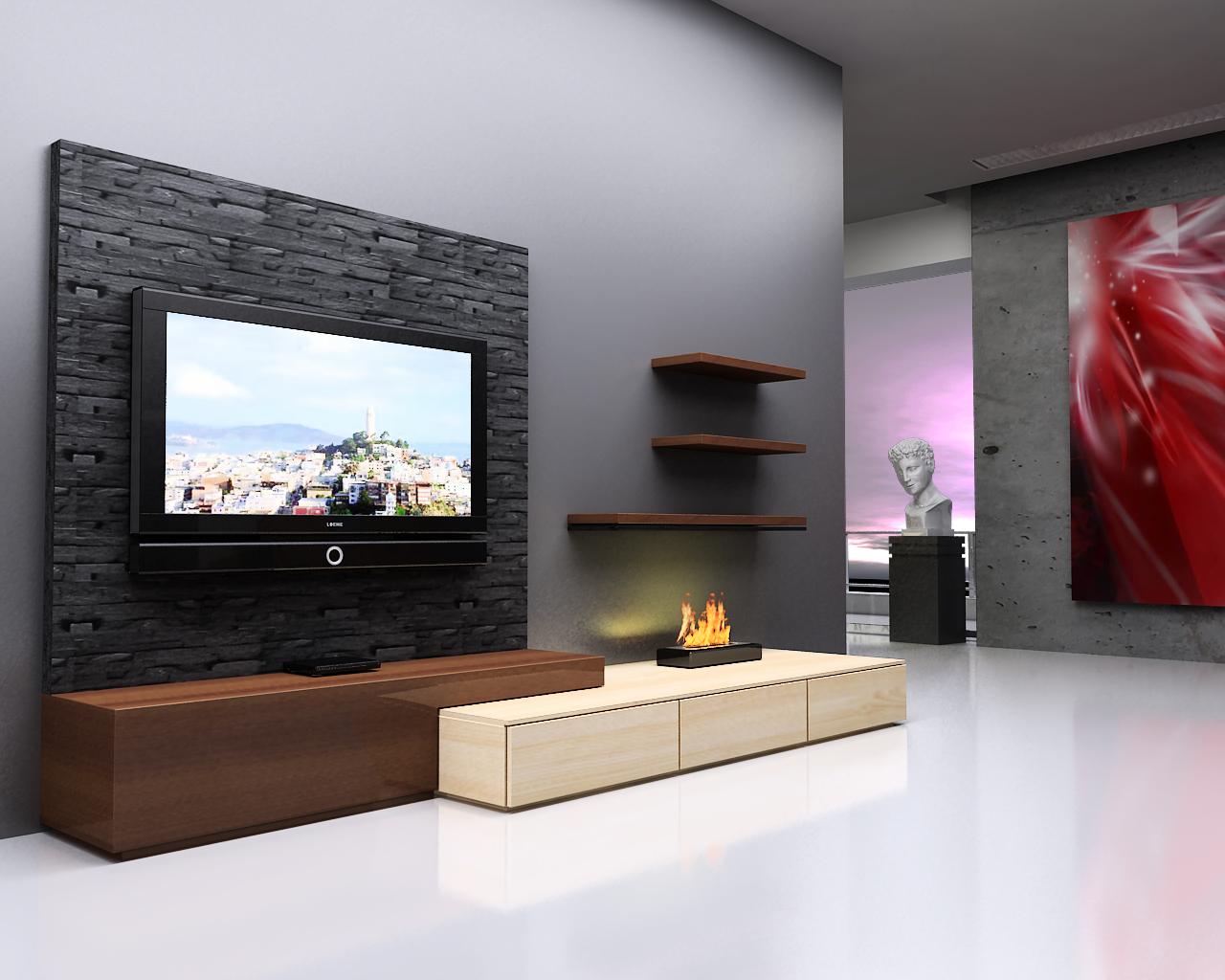 television in living room designs