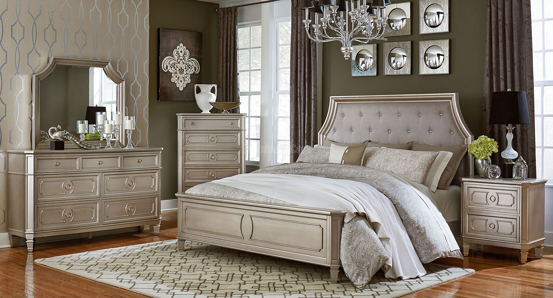 antique silver bedroom furniture