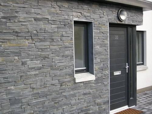 Slate tiles for outside walls – ideal for patios