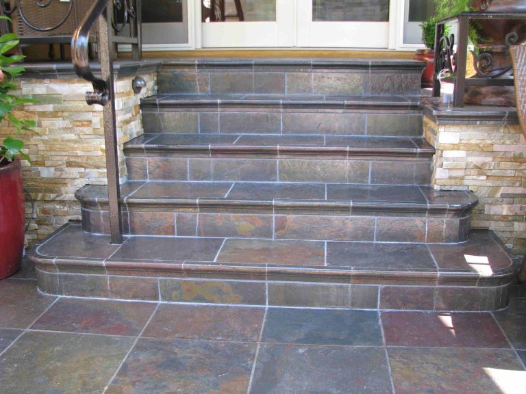Slate tiles for outside walls ideal for patios