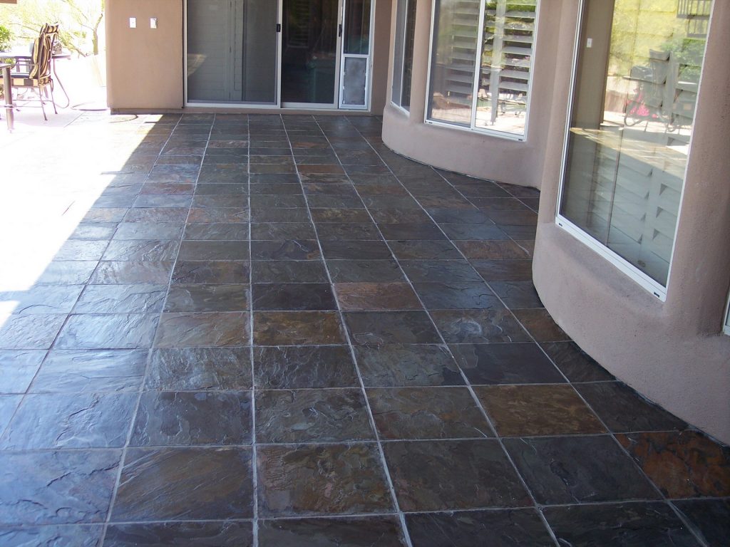 Slate tiles for outside walls ideal for patios