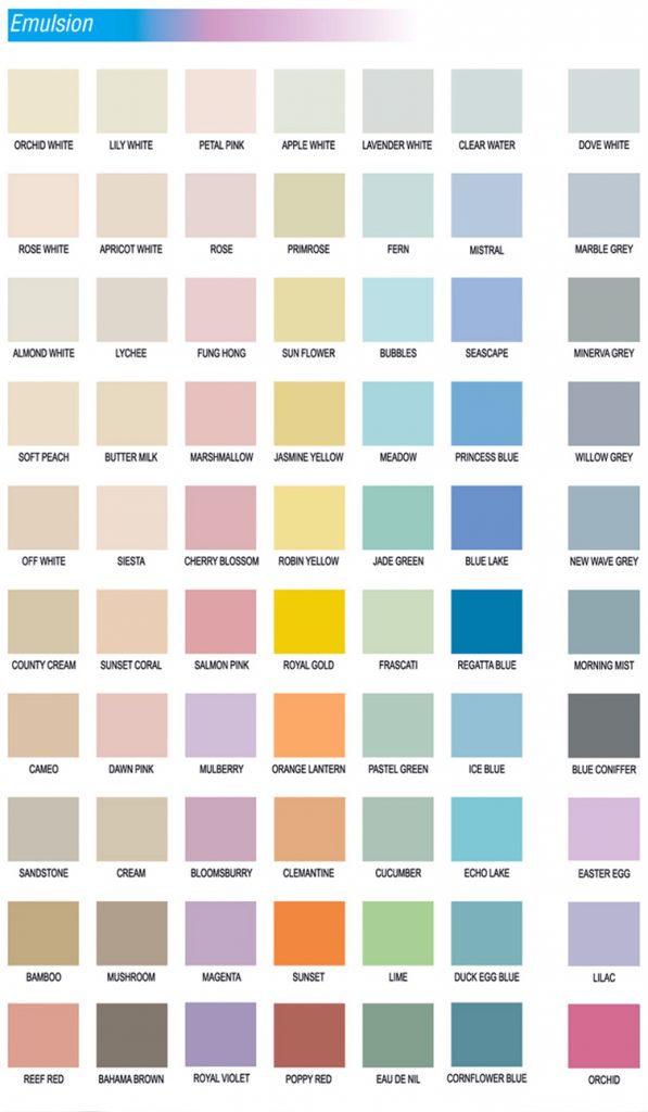 Wall colour shade cards - 20 ways to bright dark space in your rooms ...