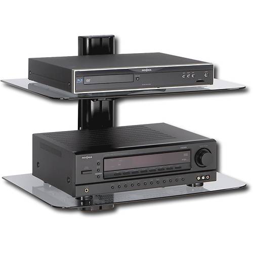 Wall mounted shelves for dvd player add balance, decoration and symmetry to your room