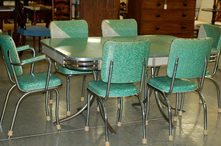 1950’s retro kitchen table chairs photo - 5