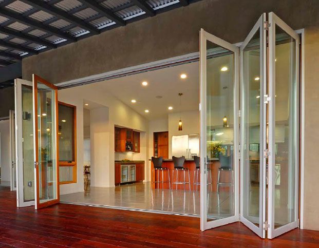 accordion glass doors photo - 8