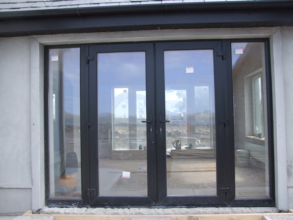 black french doors exterior photo - 1