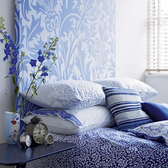blue and white bedrooms images photo - 2