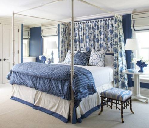 blue and white bedrooms images photo - 6