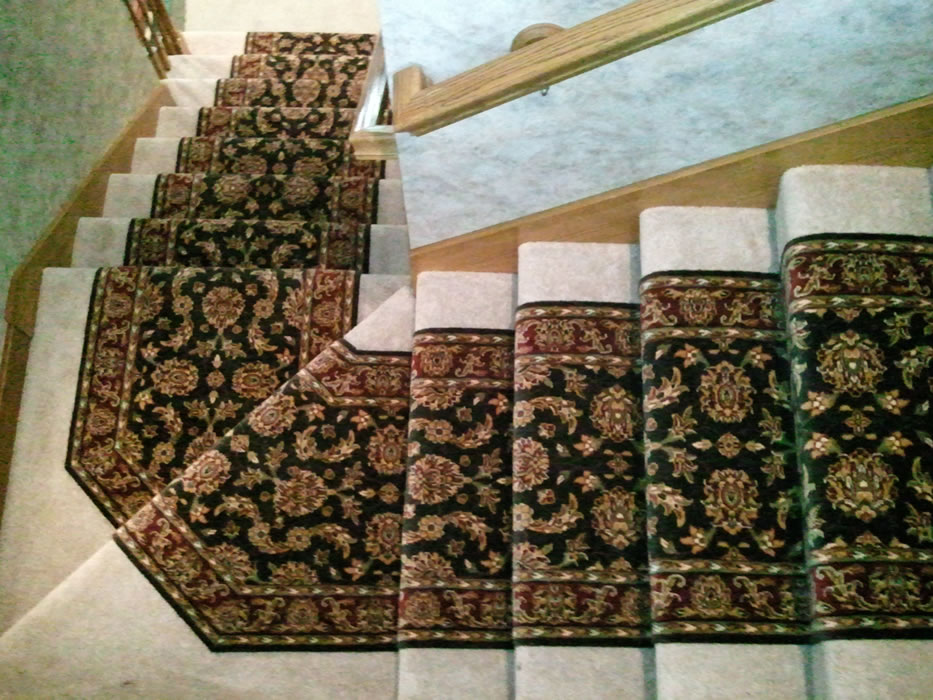 carpet runner for stairs over carpet photo - 2