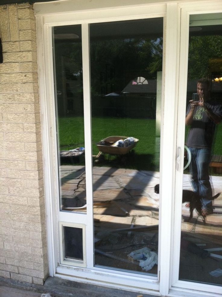 dog door for sliding door photo - 3