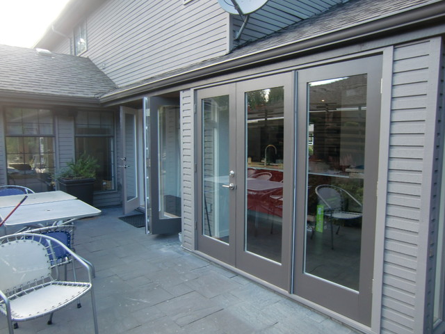 folding french doors exterior photo - 4