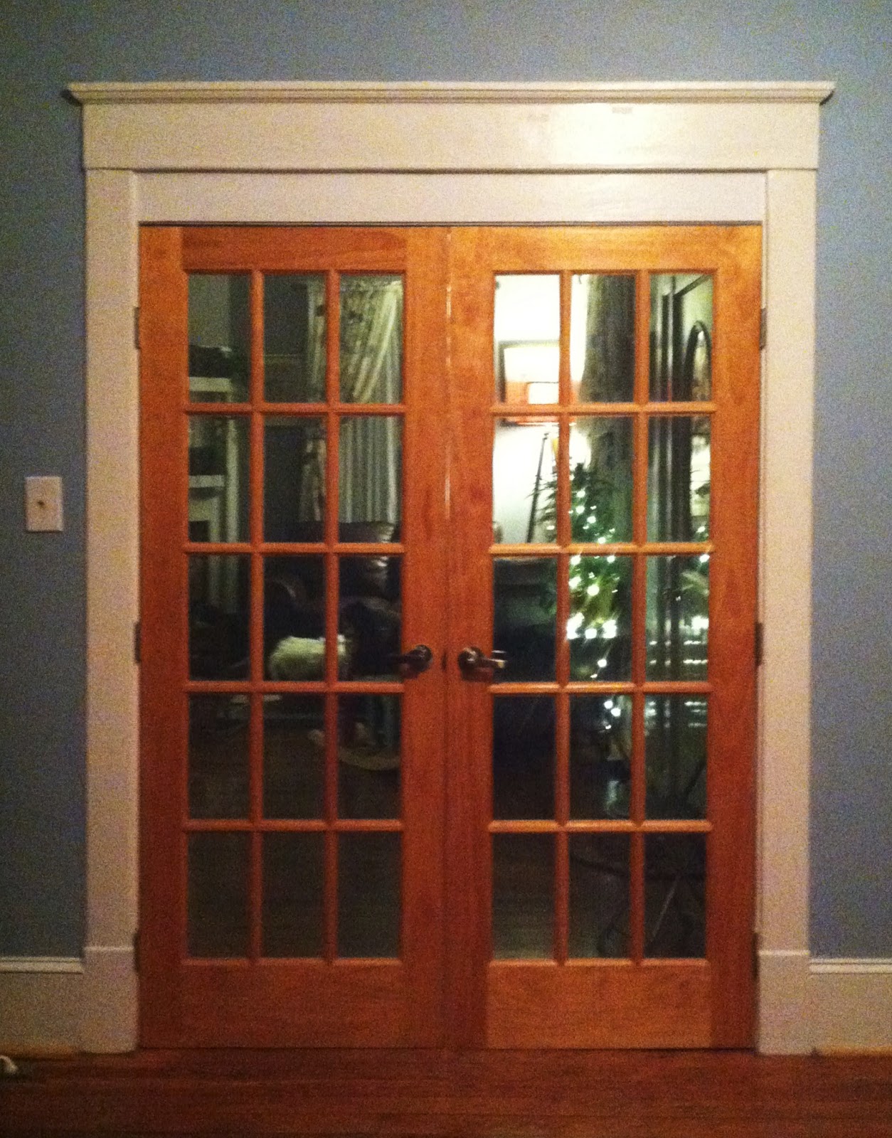 French country double entry doors give charming completions to the ...