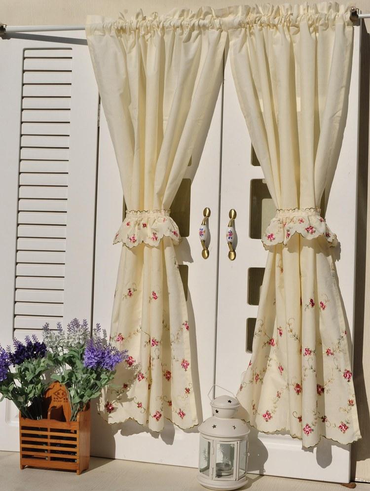 french country kitchen curtains photo - 3