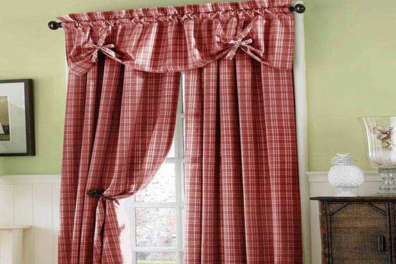 french country kitchen curtains photo - 6