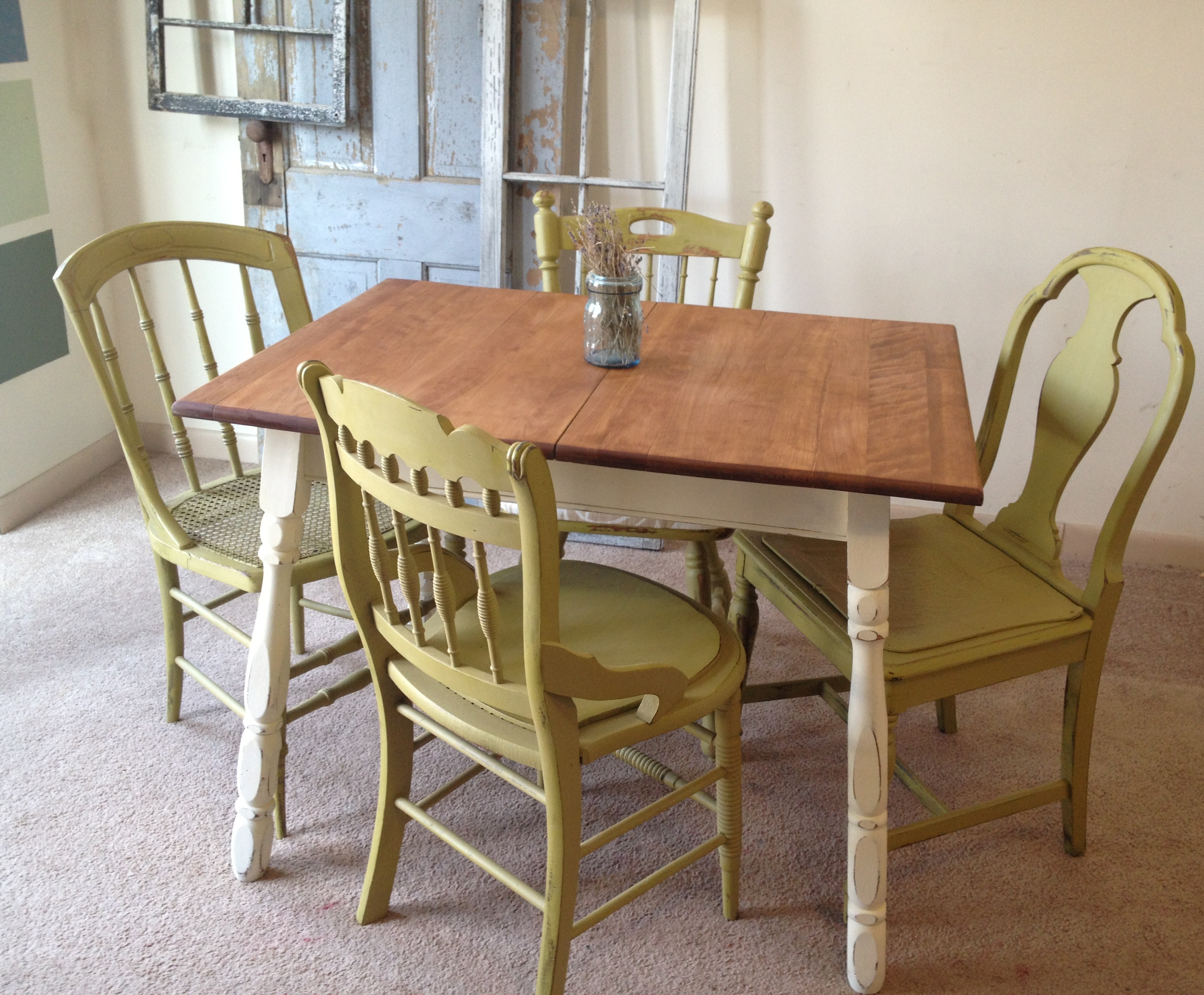 french country kitchen tables and chairs photo - 3