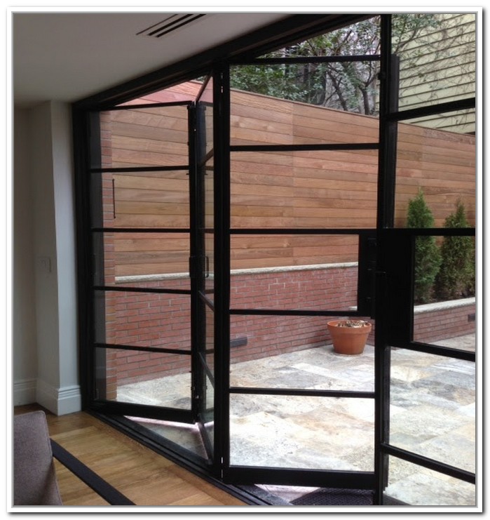 french doors exterior steel photo - 4