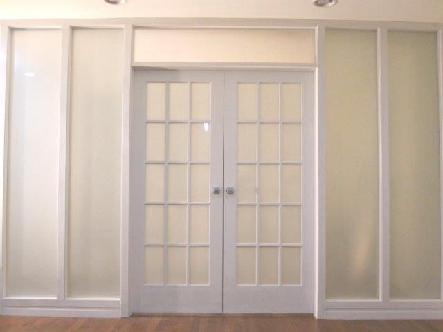 french doors interior frosted photo - 4