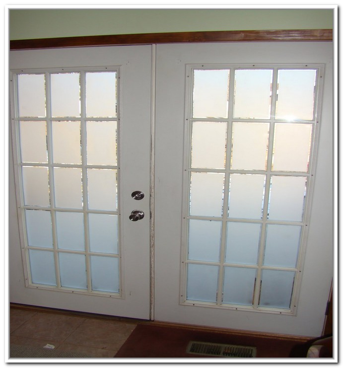 french doors interior frosted photo - 5