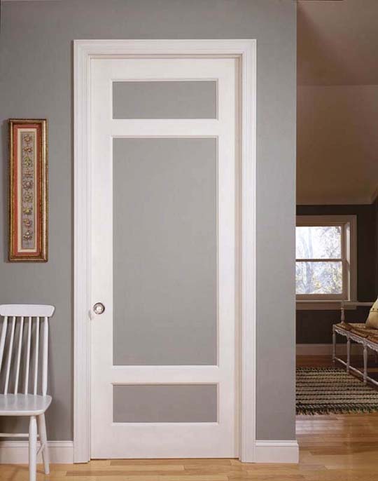 french doors interior frosted photo - 6