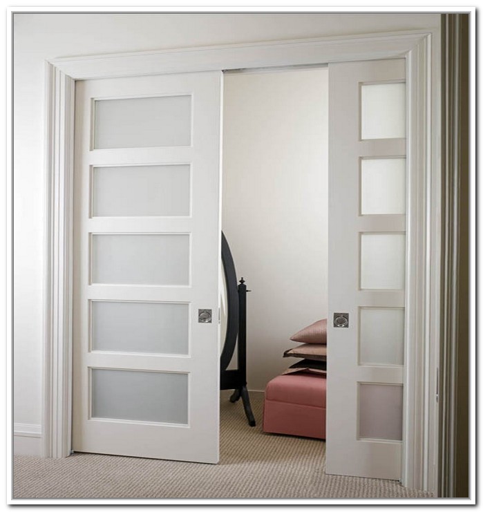 french doors interior frosted glass photo - 1
