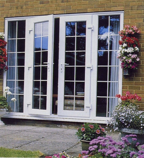 french doors with dog door photo - 9