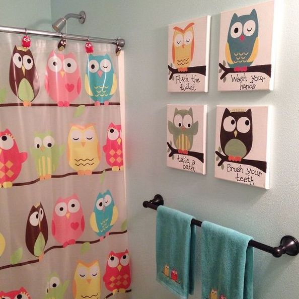 kids bathroom art ideas photo - 2