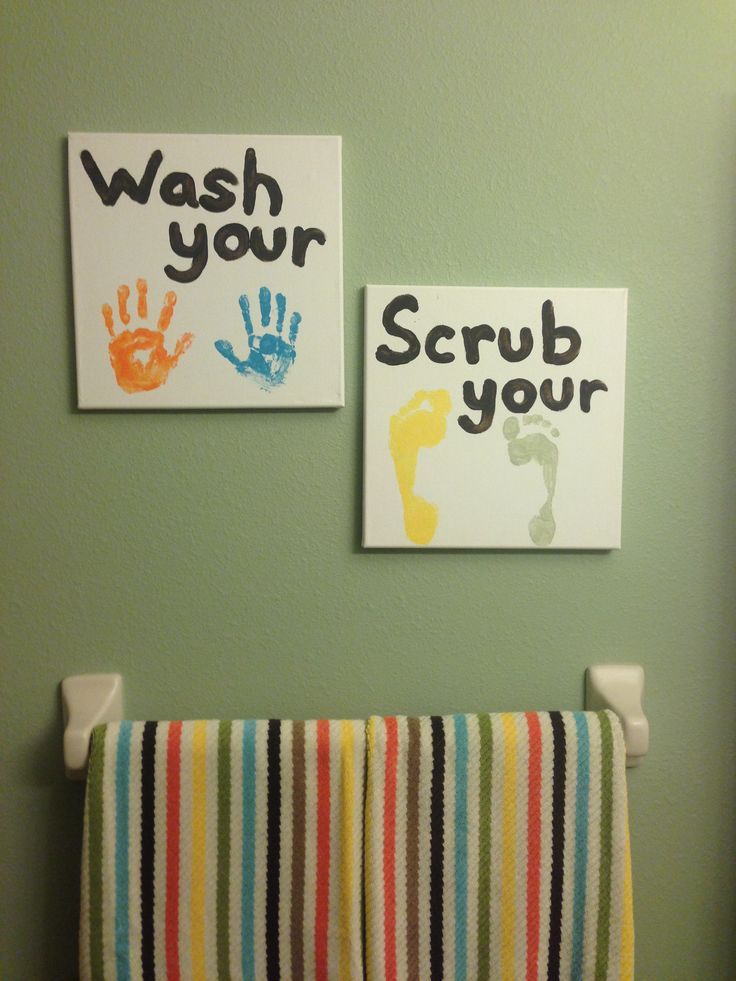 kids bathroom art ideas photo - 4