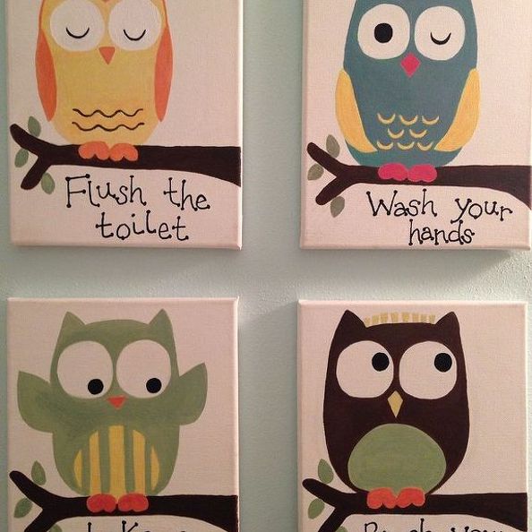 kids bathroom art ideas photo - 6