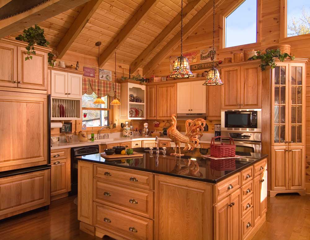 kitchen design ideas for log homes photo - 1
