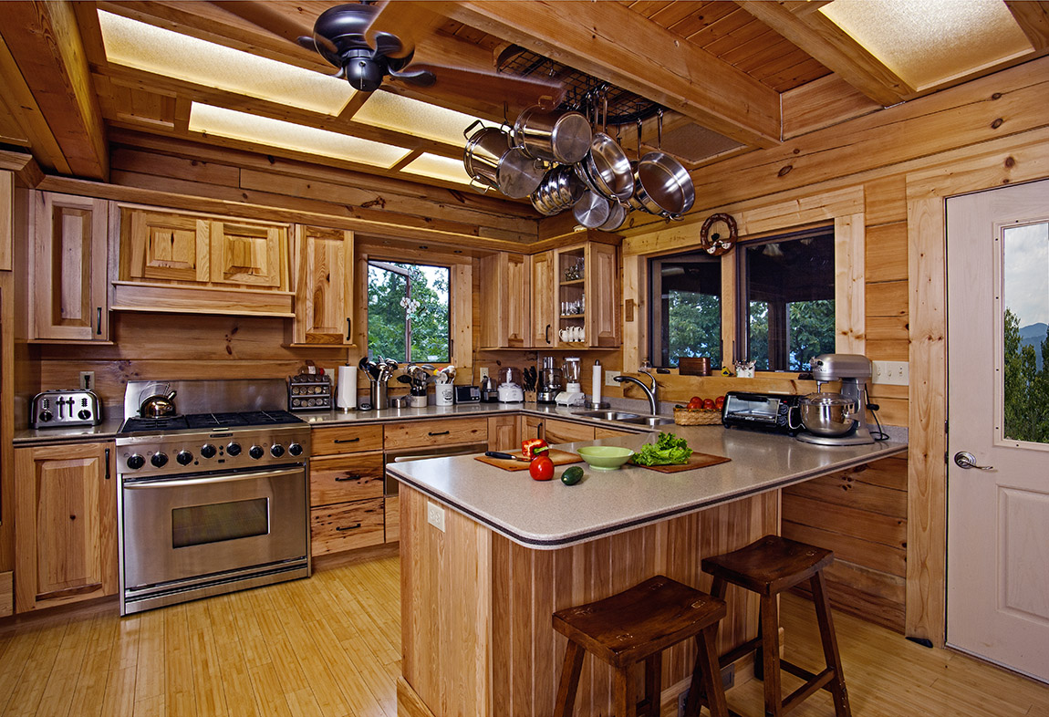 kitchen design ideas for log homes photo - 4