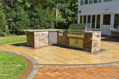 l shaped outdoor kitchen plans photo - 1