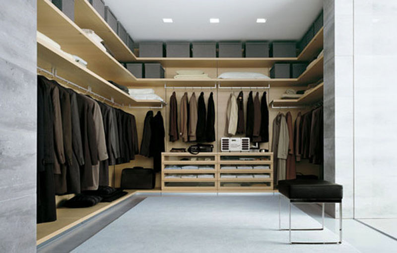 large walk in closet design photo - 1