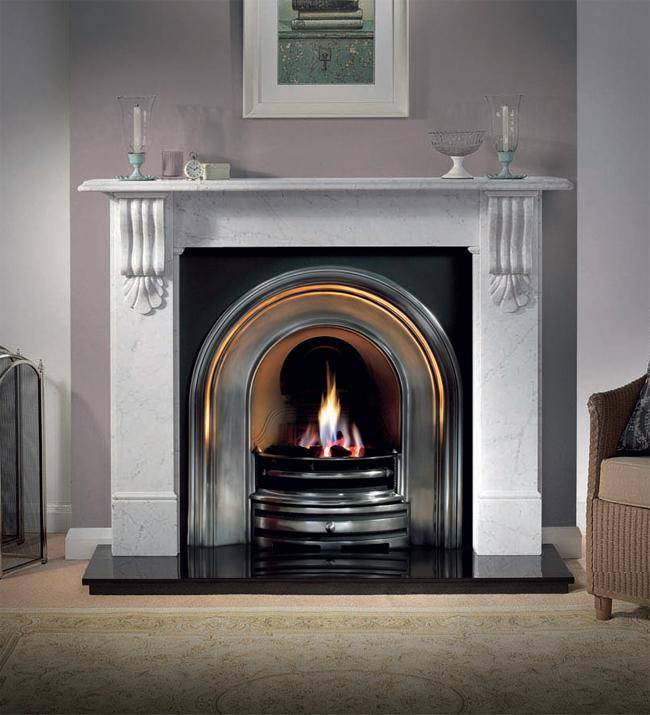 marble fireplace surround ideas photo - 1