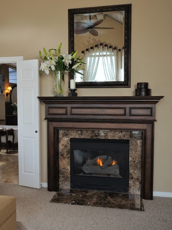 marble fireplace surround ideas photo - 3