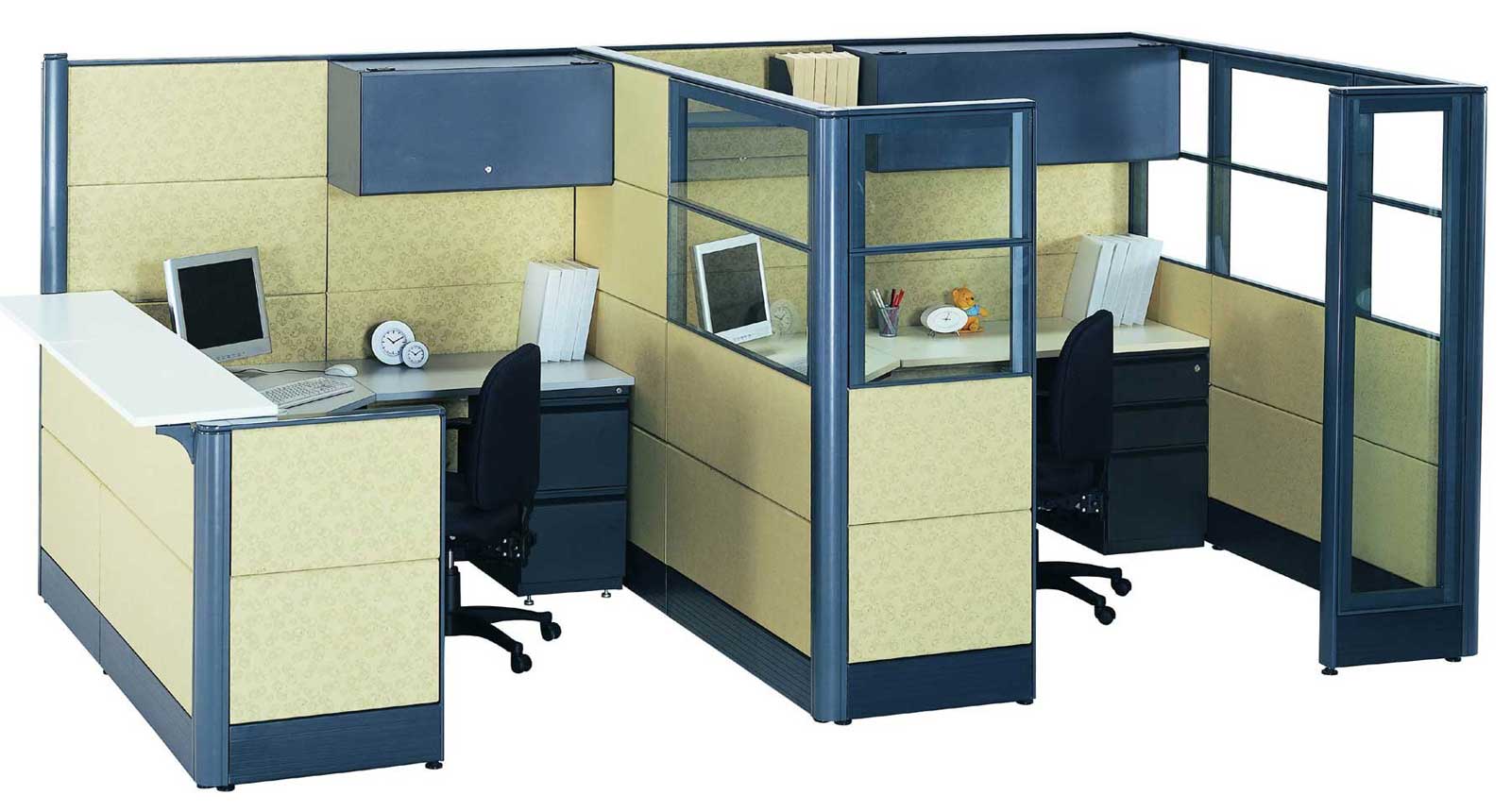 office cubicle glass walls photo - 3