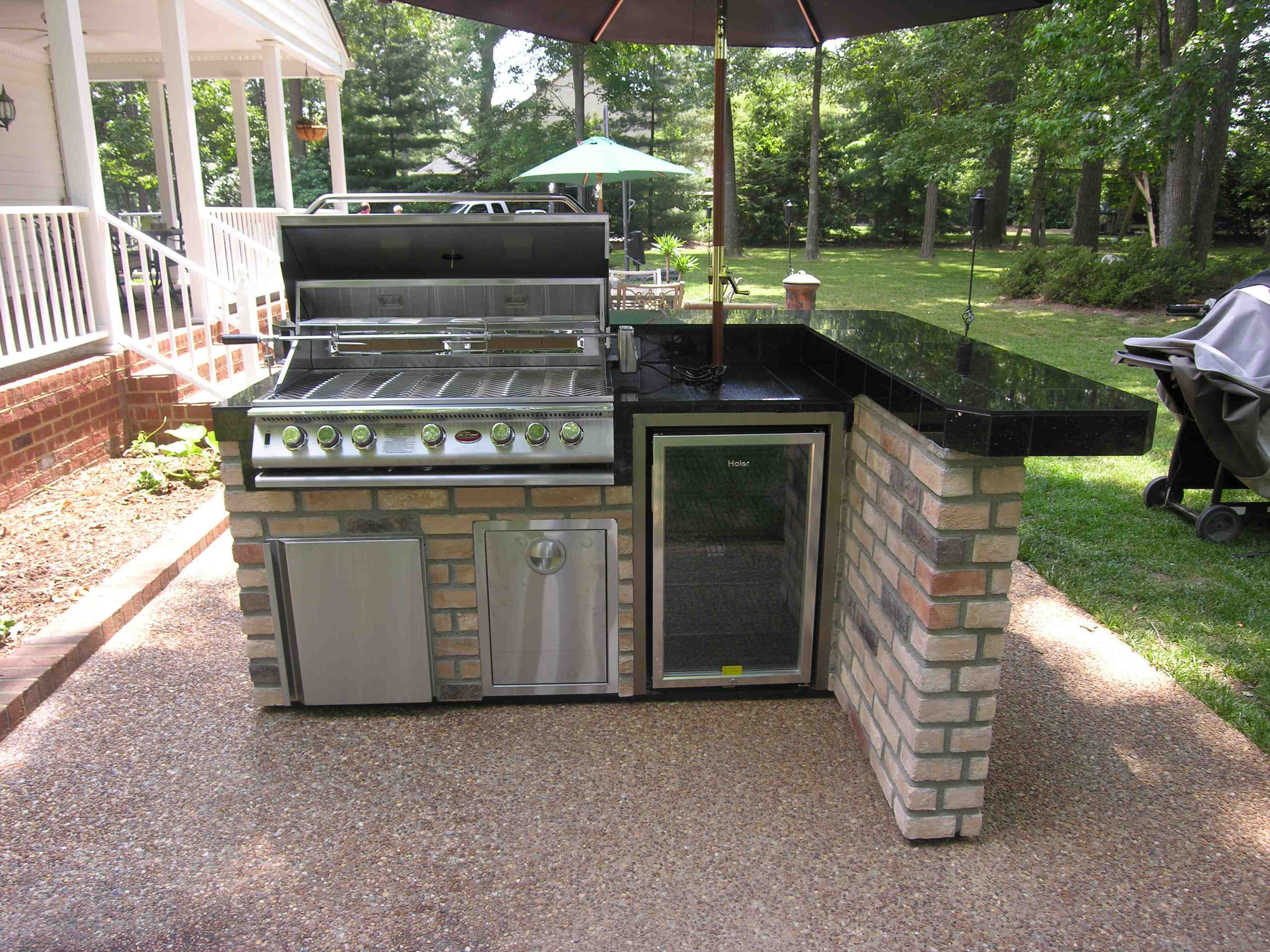 bbq smoker bar outdoor kitchen