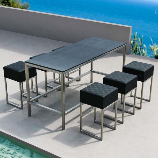 outdoor bar height furniture sets photo - 5