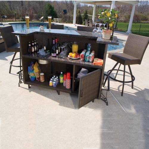 outdoor bar sets clearance photo - 1