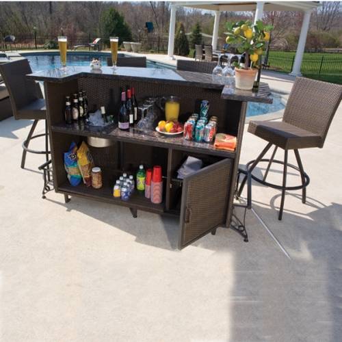 outdoor bar sets with canopy photo - 3